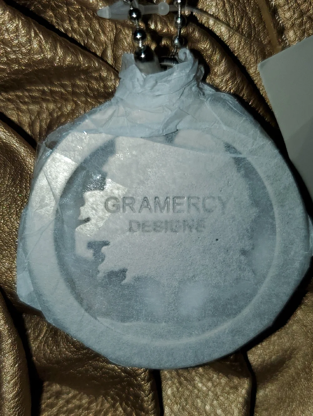 NWT Grammercy Designs By James Kerr Metallic Gold Rose Shoulder Bag